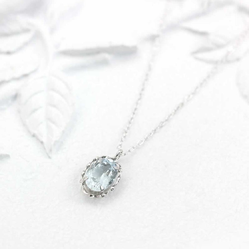 K18WG アクアマリン ネックレス_02