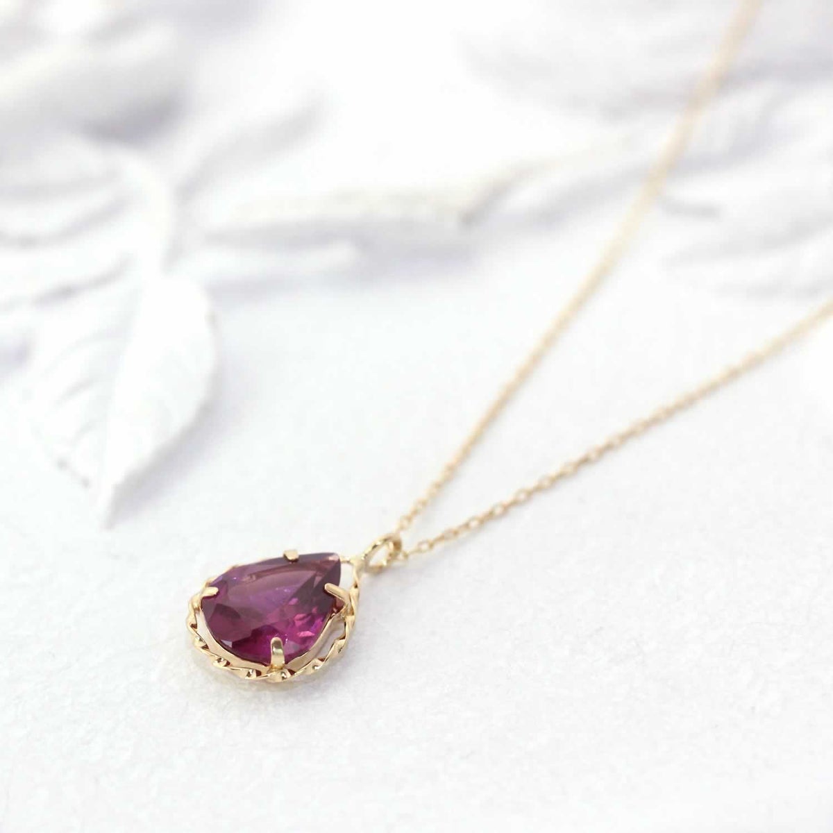 K18YG ロードライトガーネット ネックレス_02