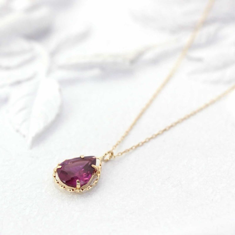 K18YG ロードライトガーネット ネックレス_02