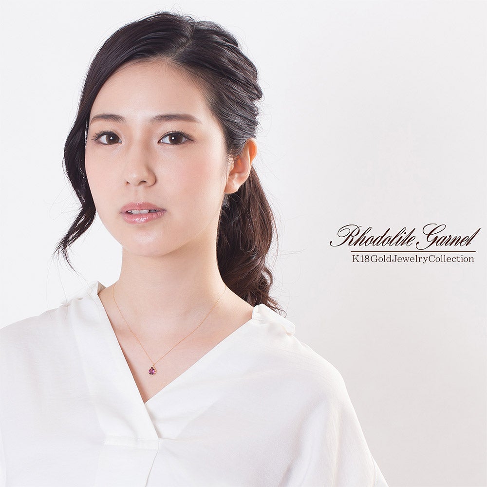 K18YG ロードライトガーネット ネックレス_05