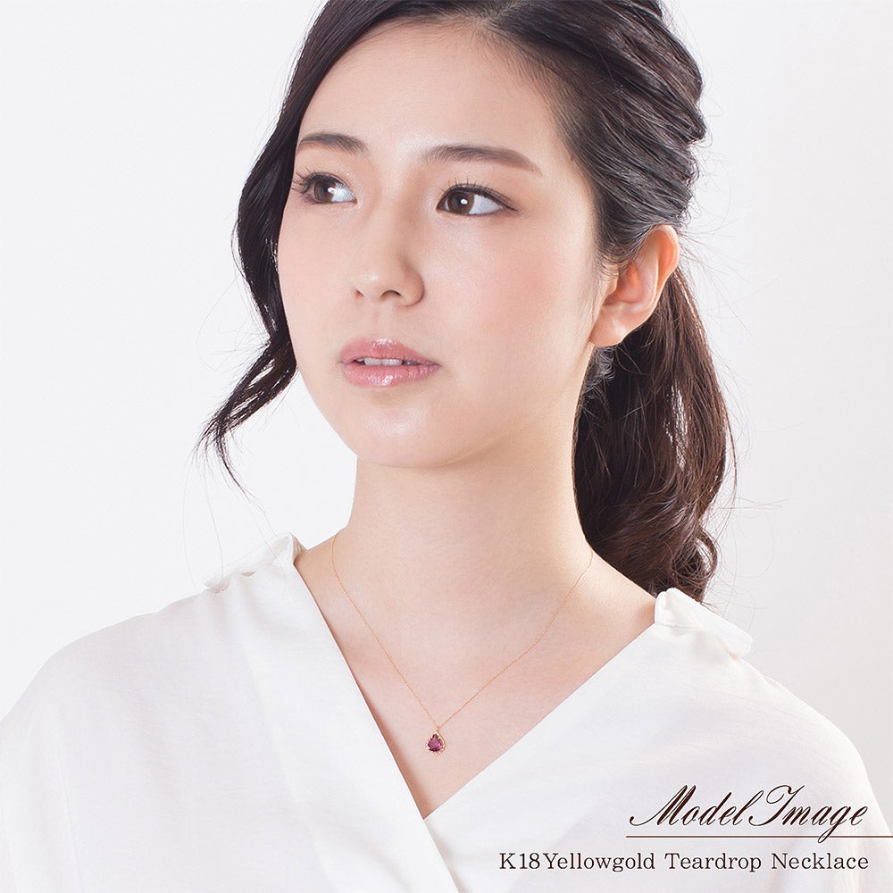 K18YG ロードライトガーネット ネックレス_10