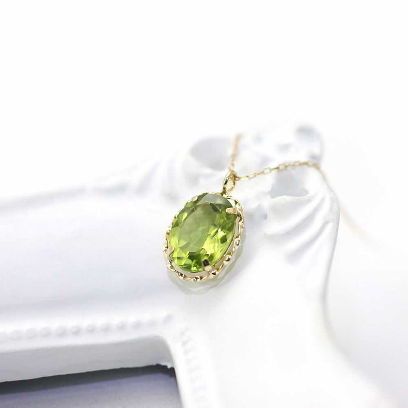 K18YG ペリドット ネックレス_02