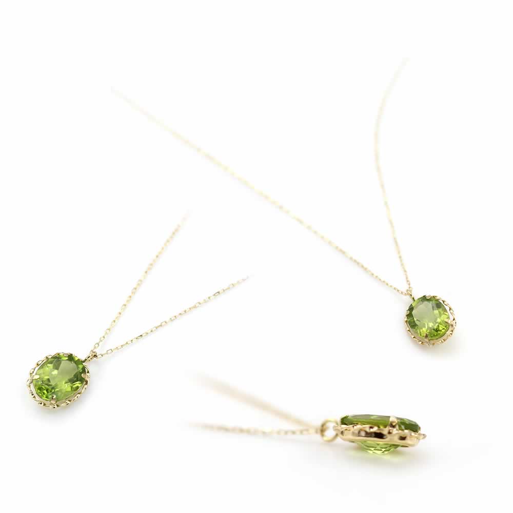 K18YG ペリドット ネックレス_03