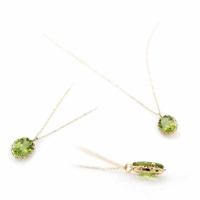 K18YG ペリドット ネックレス_03