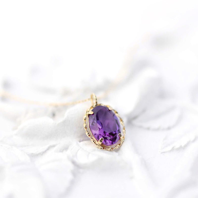 K18YG アメジスト ネックレス_09