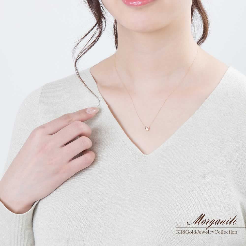 K18PG モルガナイト ネックレス_05