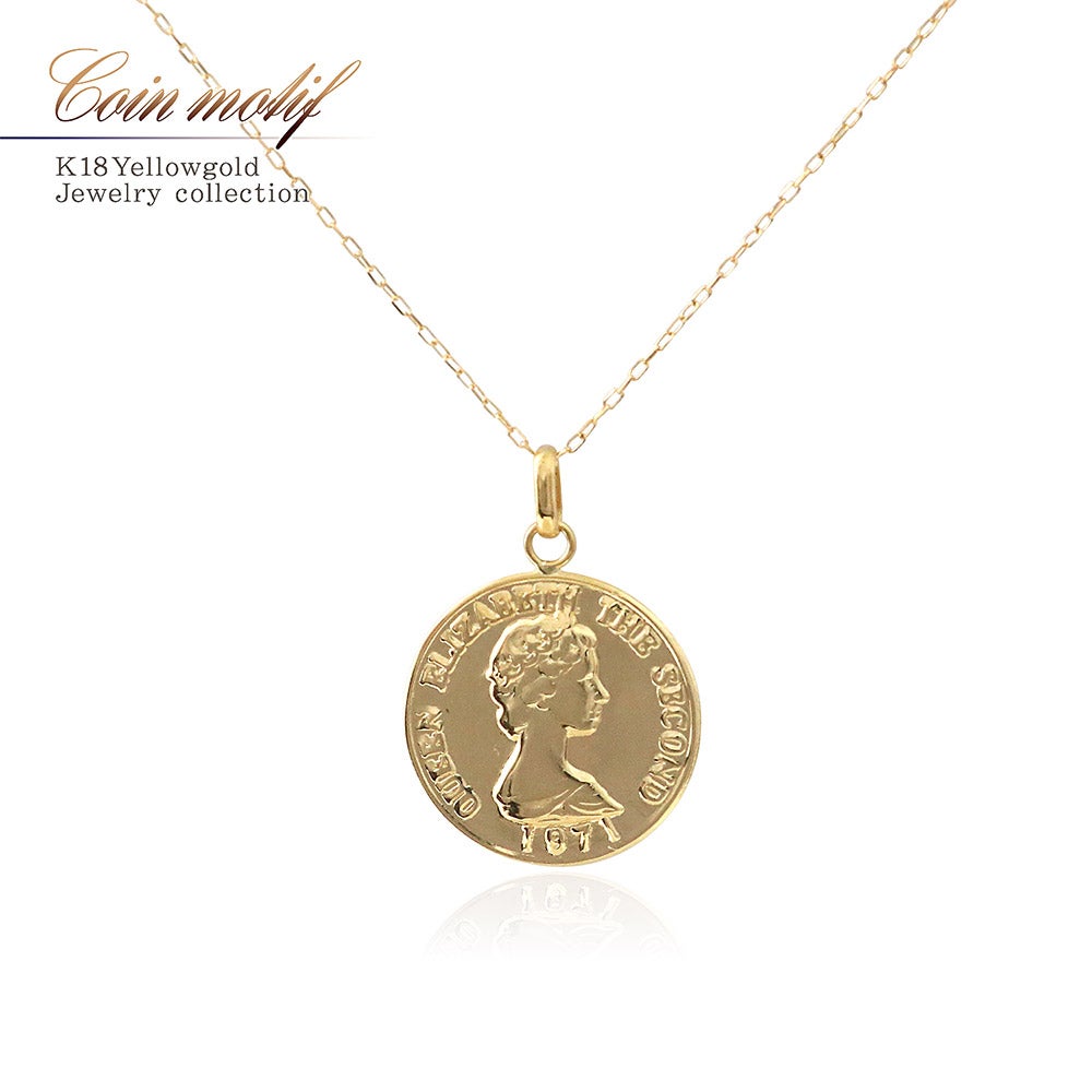 K18YG コイン ネックレス_01