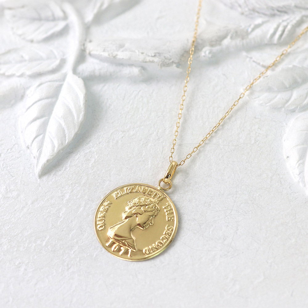 K18YG コイン ネックレス_02