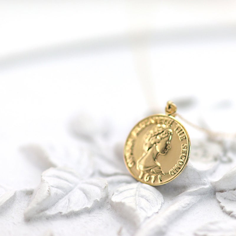 K18YG コイン ネックレス_11