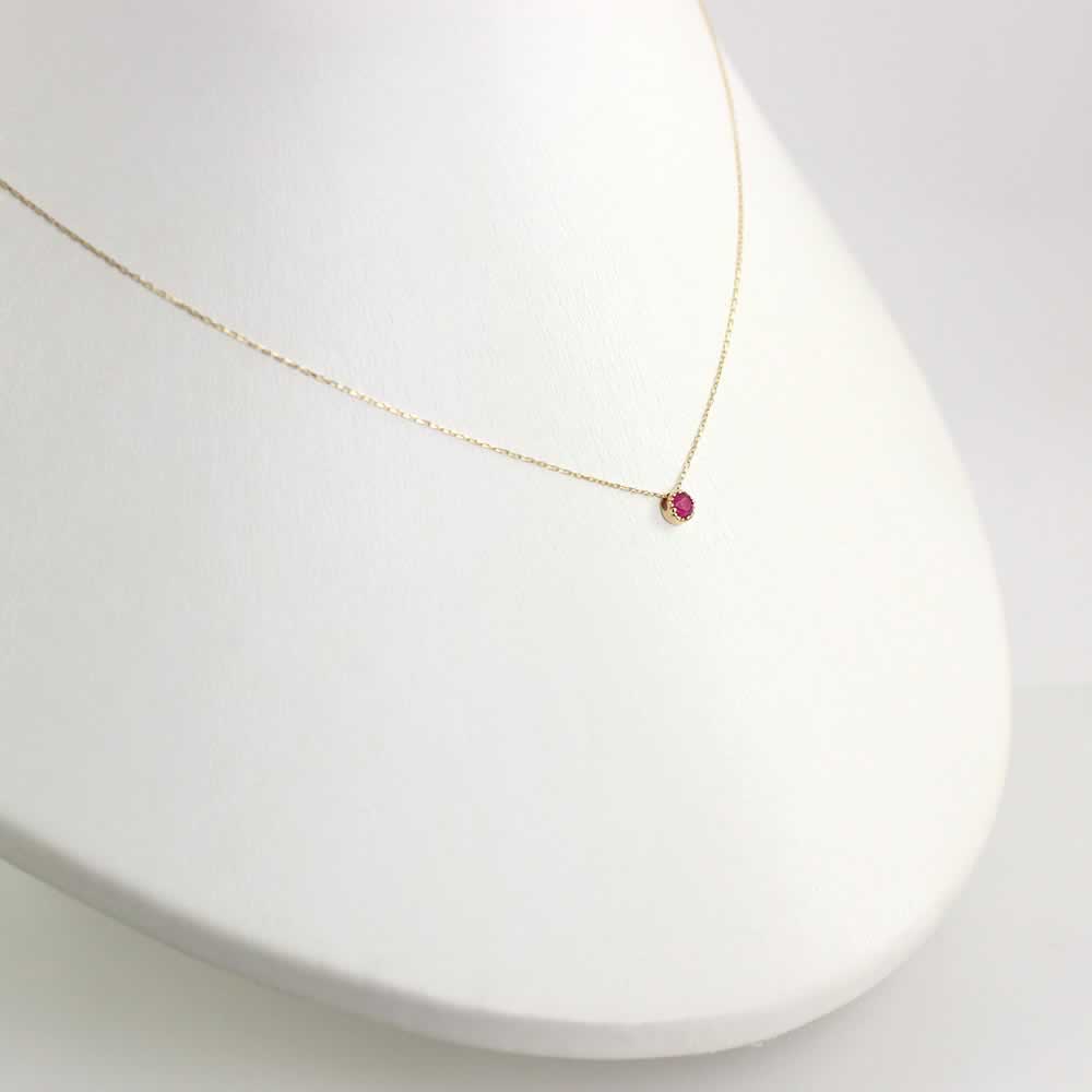 K18YG 誕生石 ネックレス_09