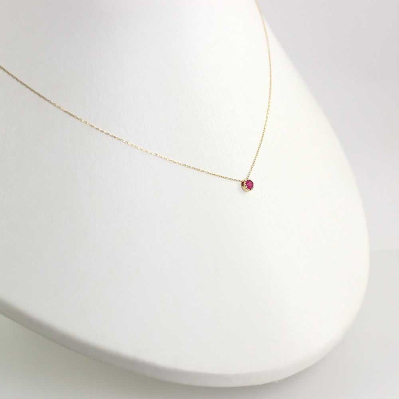 K18YG 誕生石 ネックレス_09