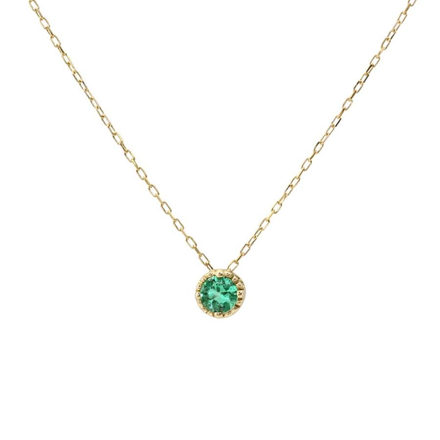 K18YG 誕生石 ネックレス_25