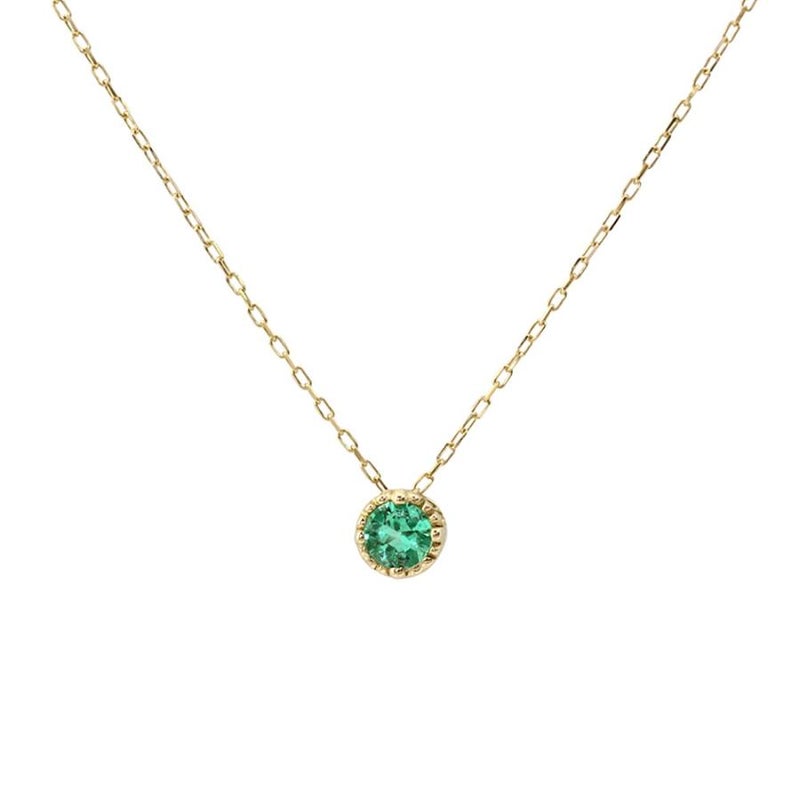 K18YG 誕生石 ネックレス_25