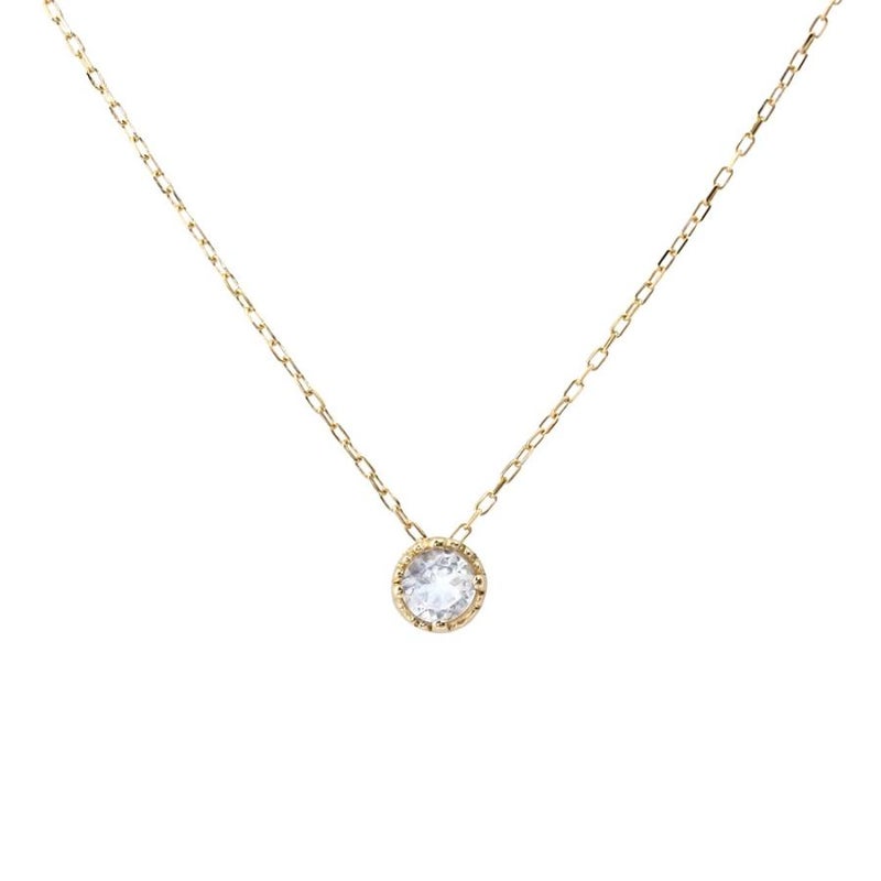 K18YG 誕生石 ネックレス_26