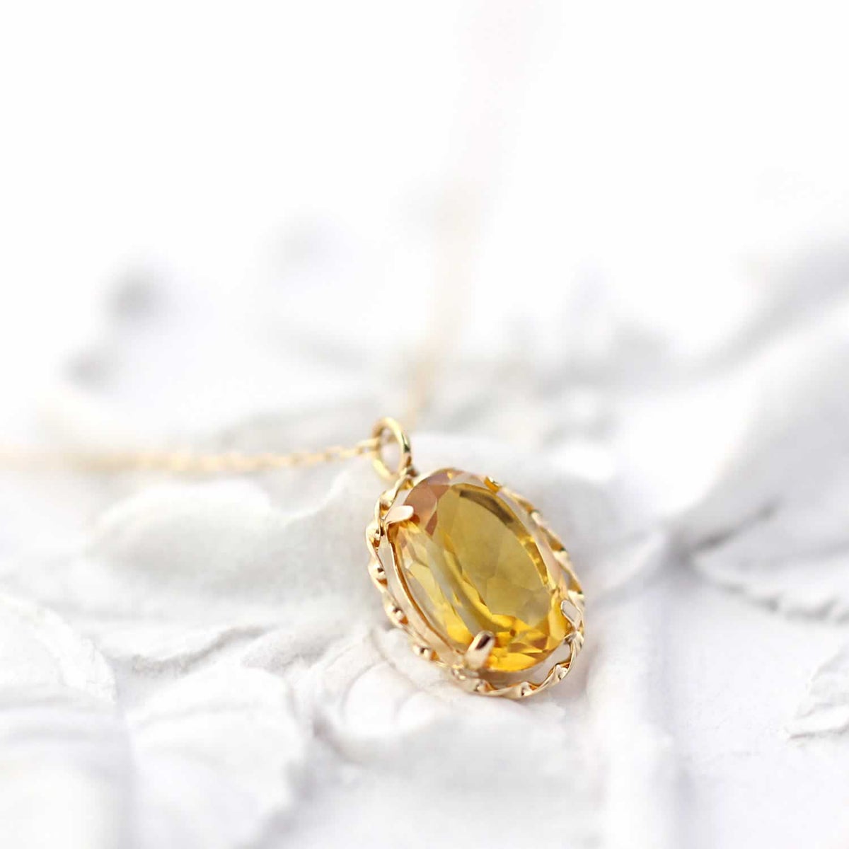K18YG シトリン ネックレス 11月の誕生石_03