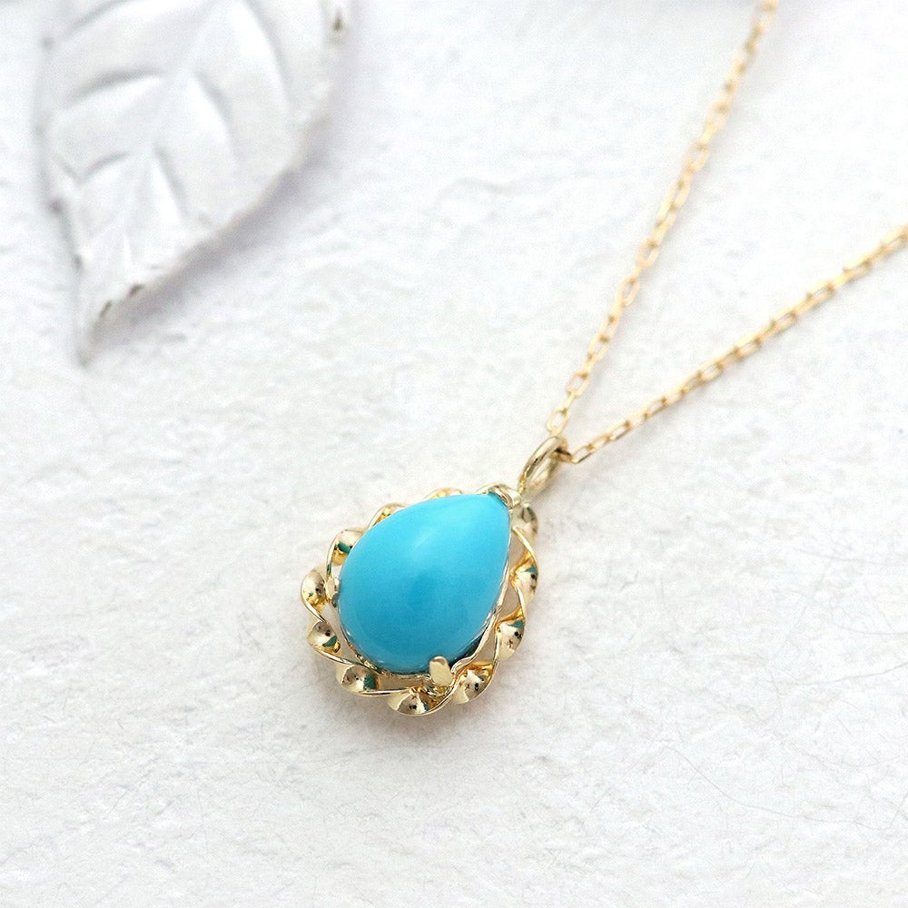 K18YG ターコイズネックレス_02