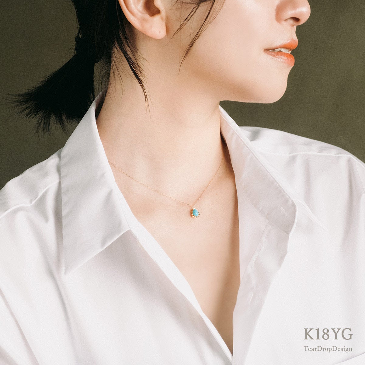 K18YG ターコイズネックレス_09