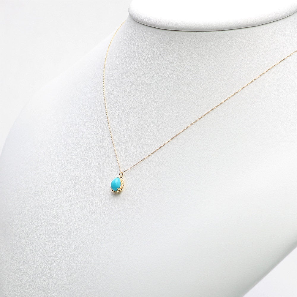 K18YG ターコイズネックレス_10