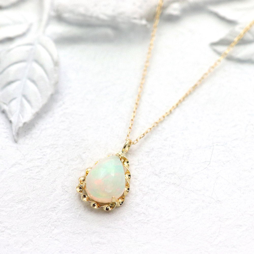 K18YG オパールネックレス 10月誕生石_04