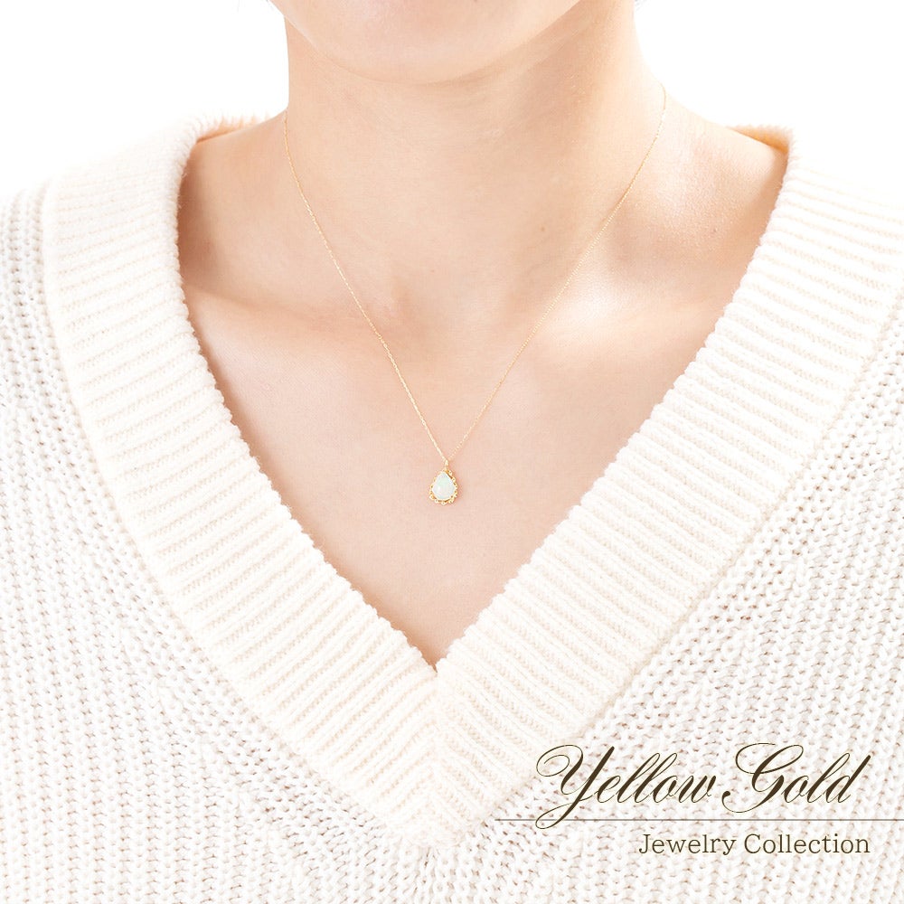 K18YG オパールネックレス 10月誕生石_05