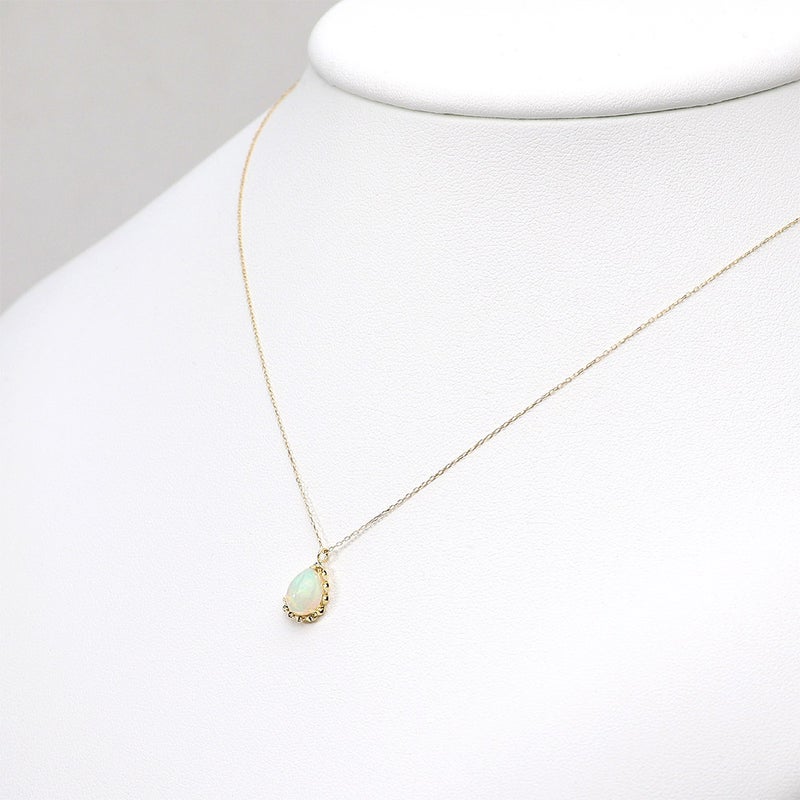 K18YG オパールネックレス 10月誕生石_09