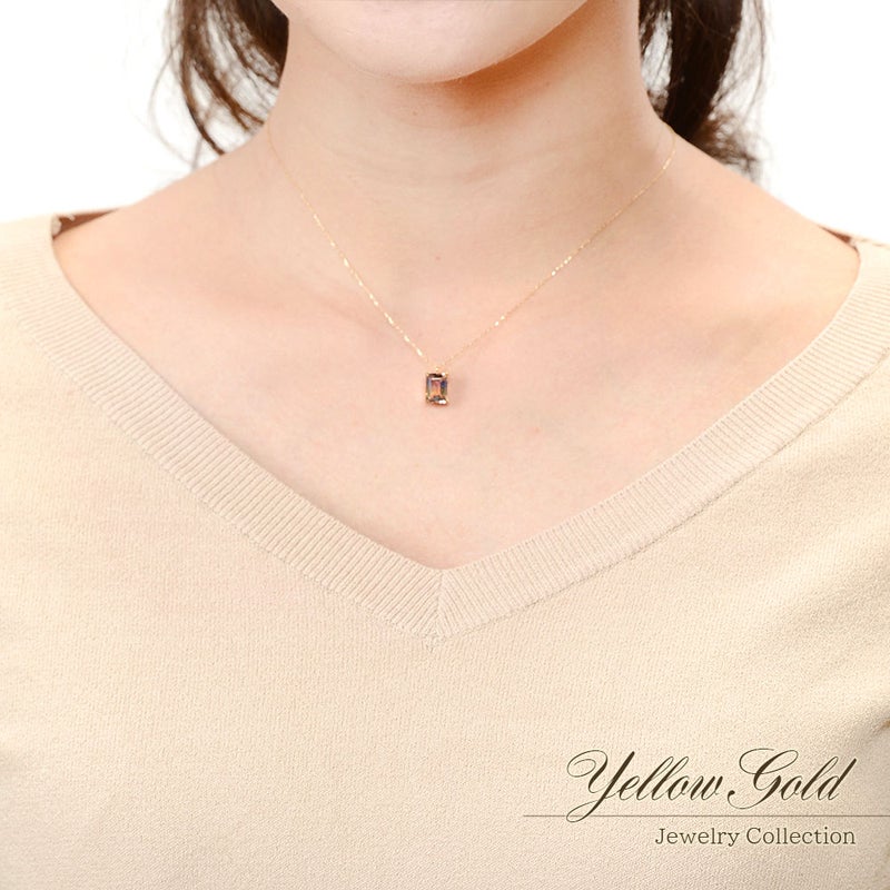 K18YG アメトリン ネックレス_05