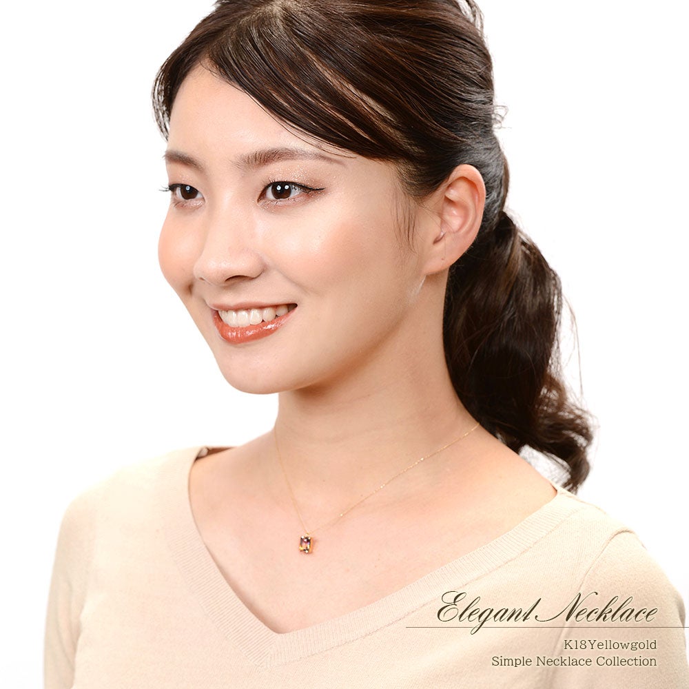 K18YG アメトリン ネックレス_14