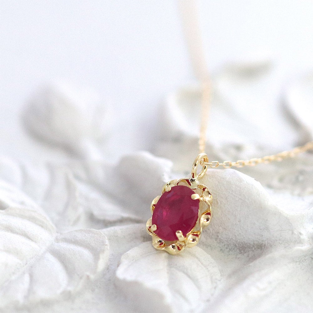 K18YG ルビー ネックレス_02