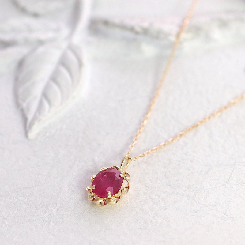 K18YG ルビー ネックレス_04