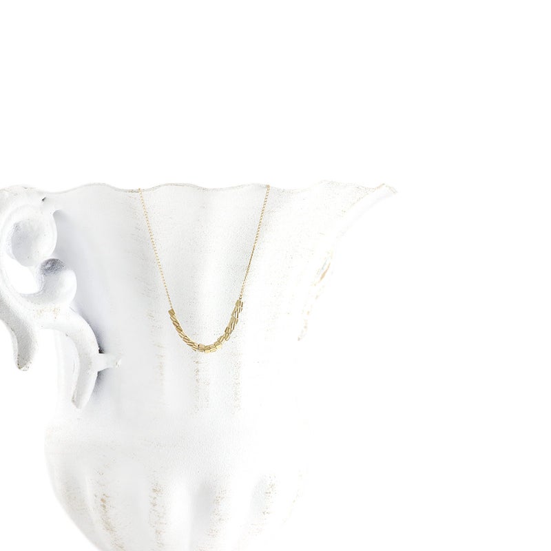 K18YG キューブモチーフ ネックレス_11