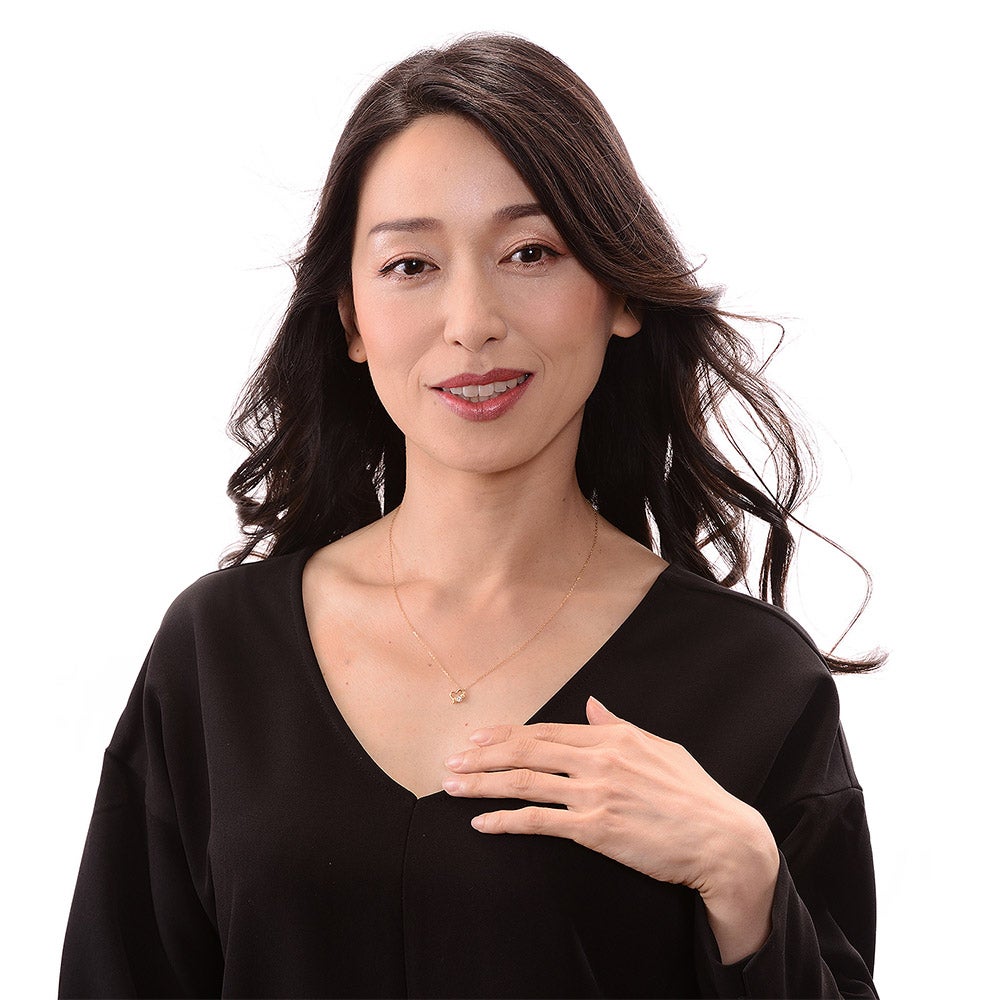 K18 心葉 ダイヤモンド 0.1ct葵×ハートネックレス_16