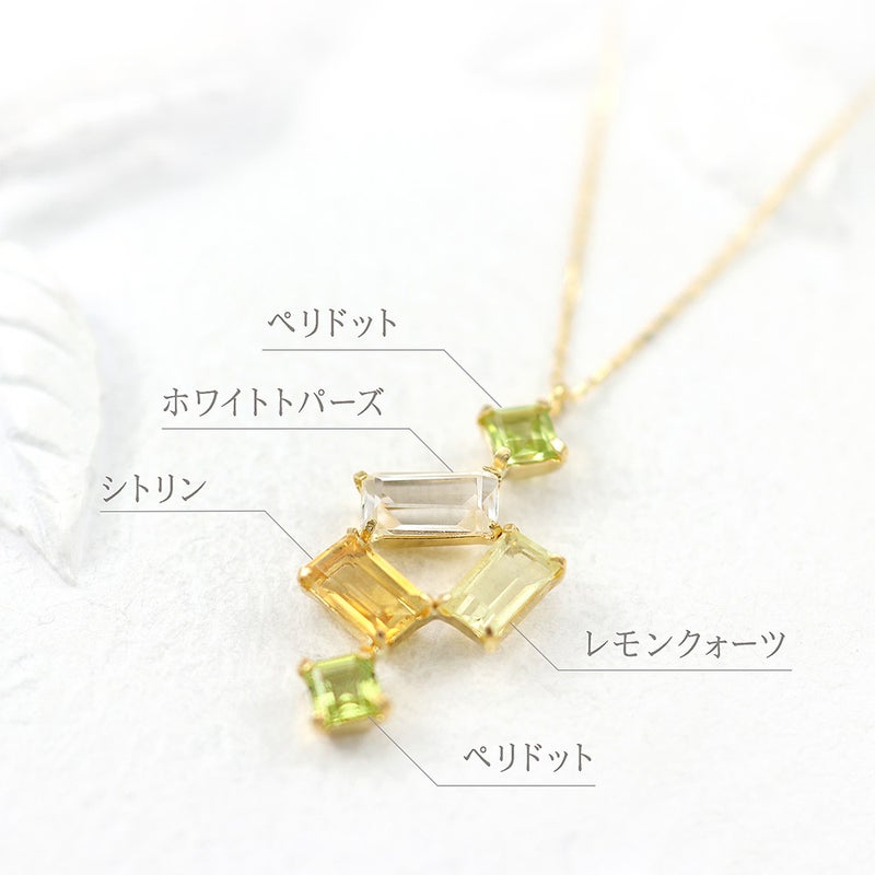 K18YG マルチストーン ネックレス_03