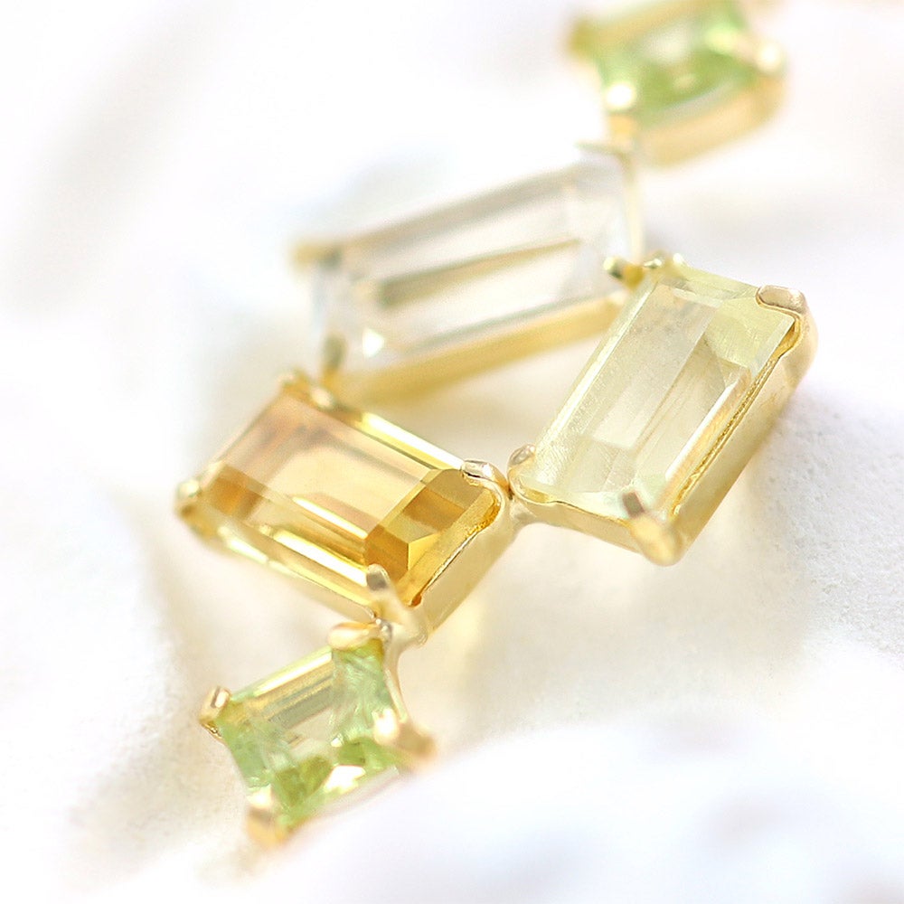 K18YG マルチストーン ネックレス_11