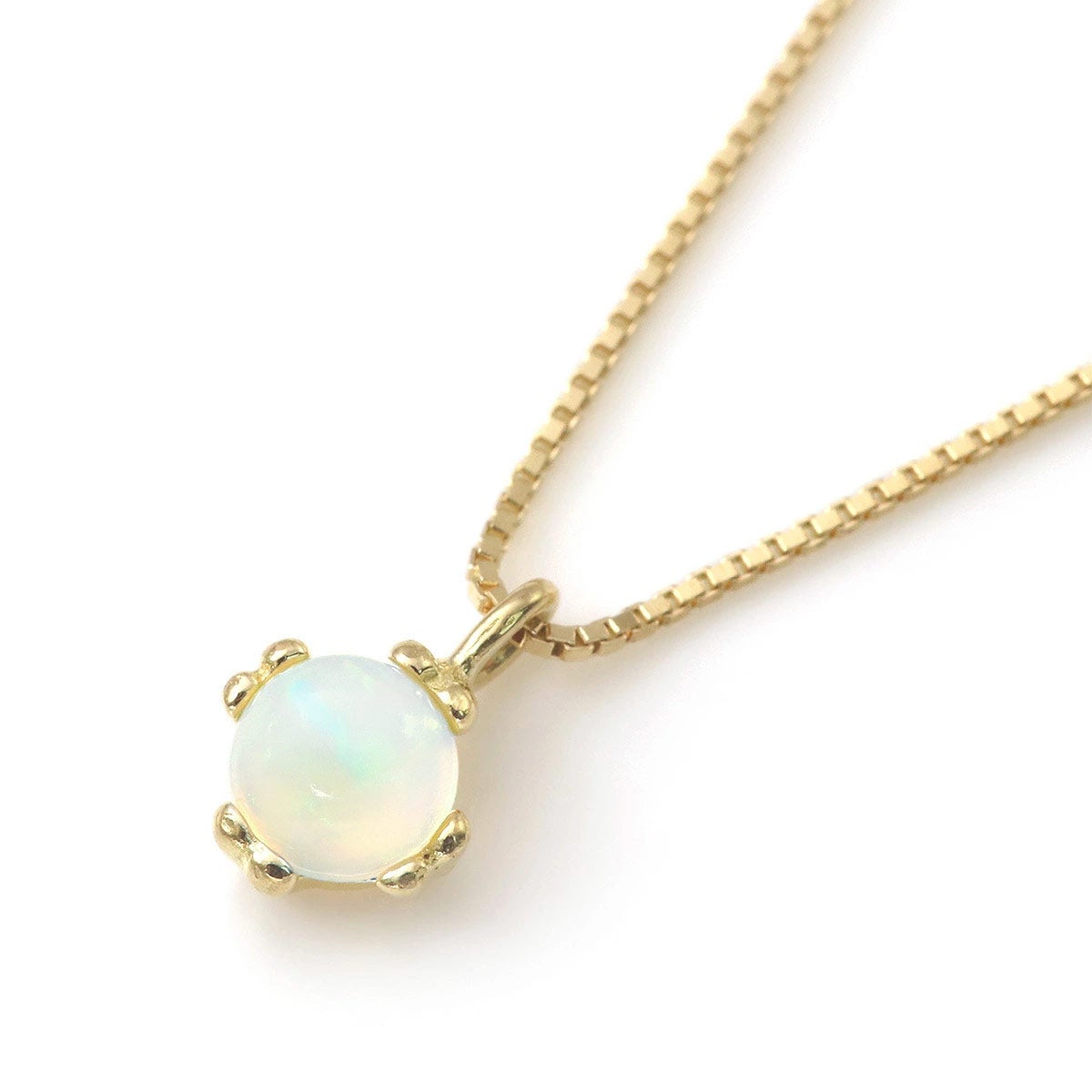 K18YG オパール ネックレス 10月誕生石_02