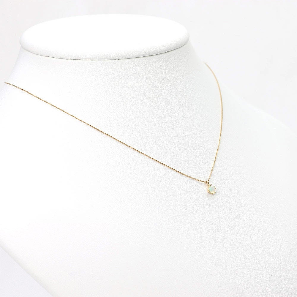 K18YG オパール ネックレス 10月誕生石_12