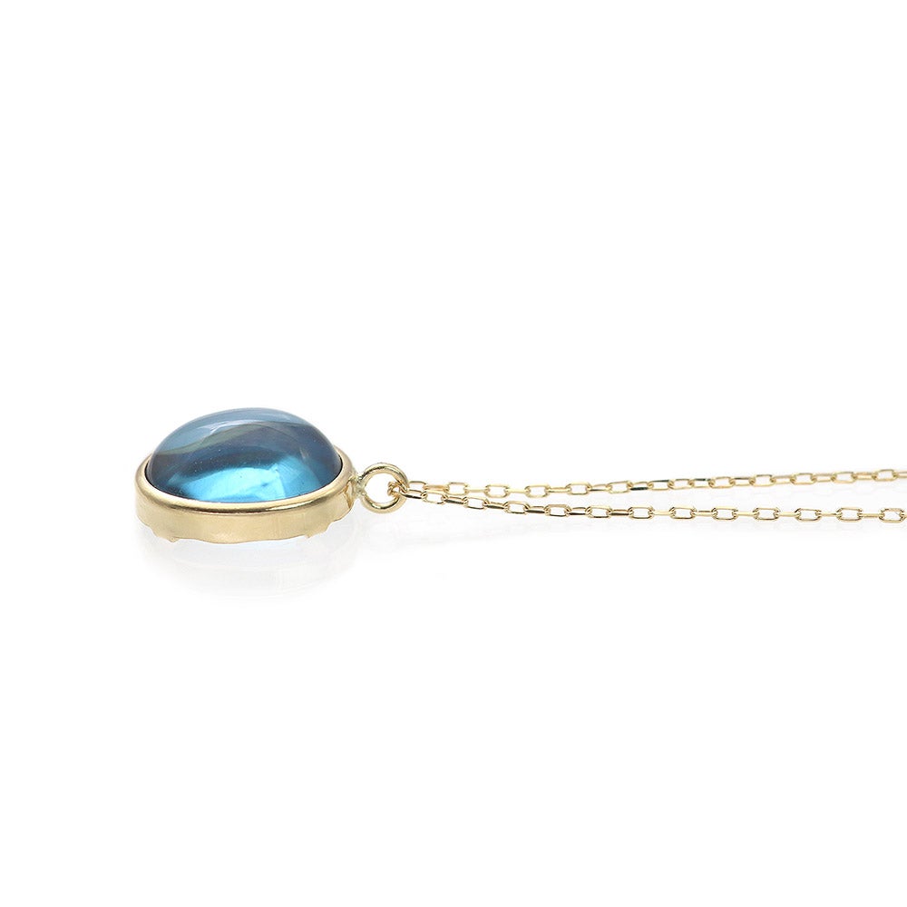K18YG ロンドンブルートパーズ ネックレス 11月の誕生石 | Jewelry