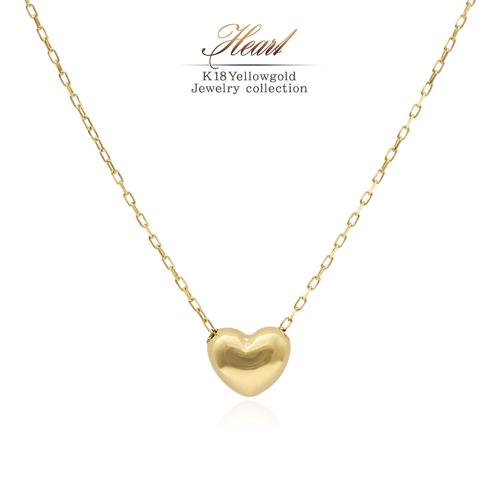 K18YG プチハート ネックレス_01