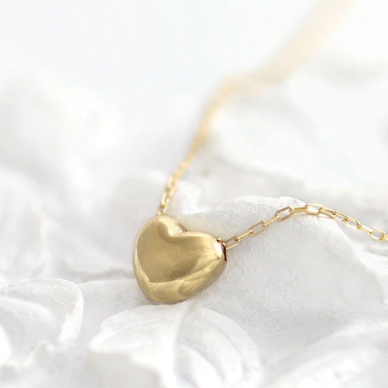 K18YG プチハート ネックレス_02