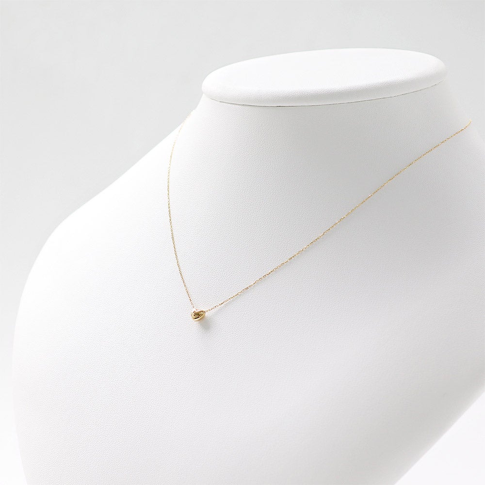 K18YG プチハート ネックレス_04