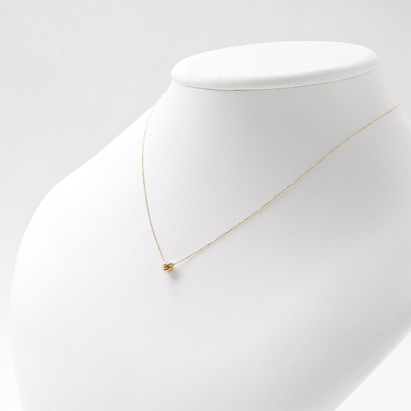 K18YG プチハート ネックレス_04