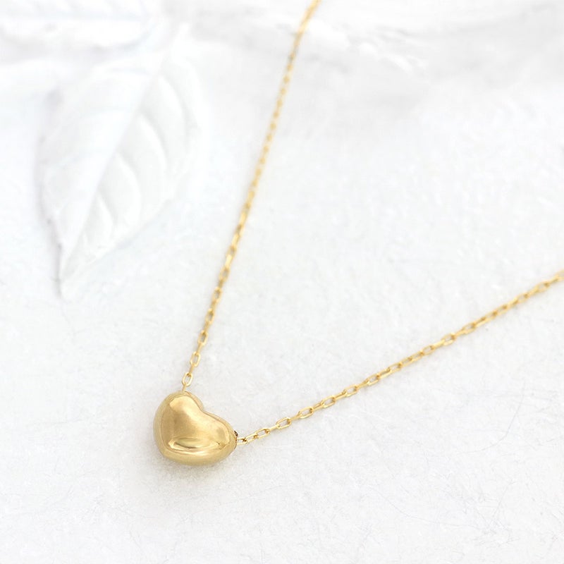 K18YG プチハート ネックレス_10