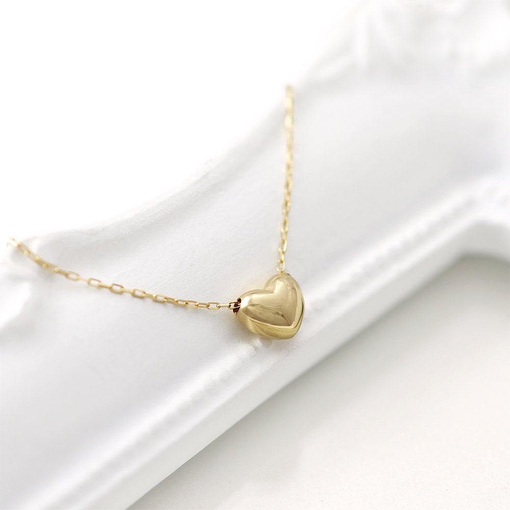 K18YG プチハート ネックレス_11