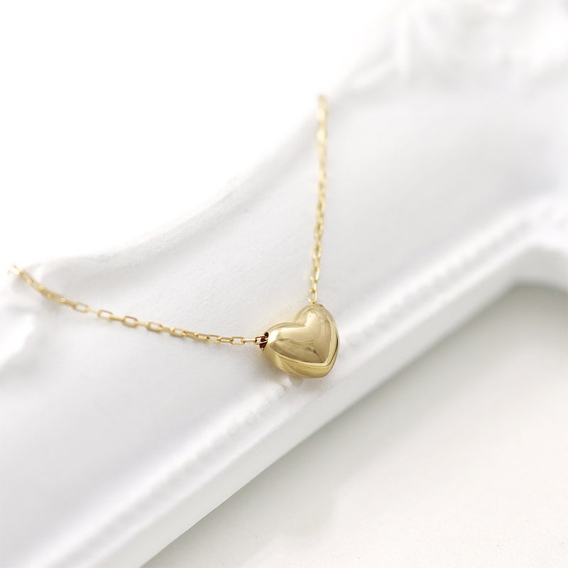 K18YG プチハート ネックレス_11