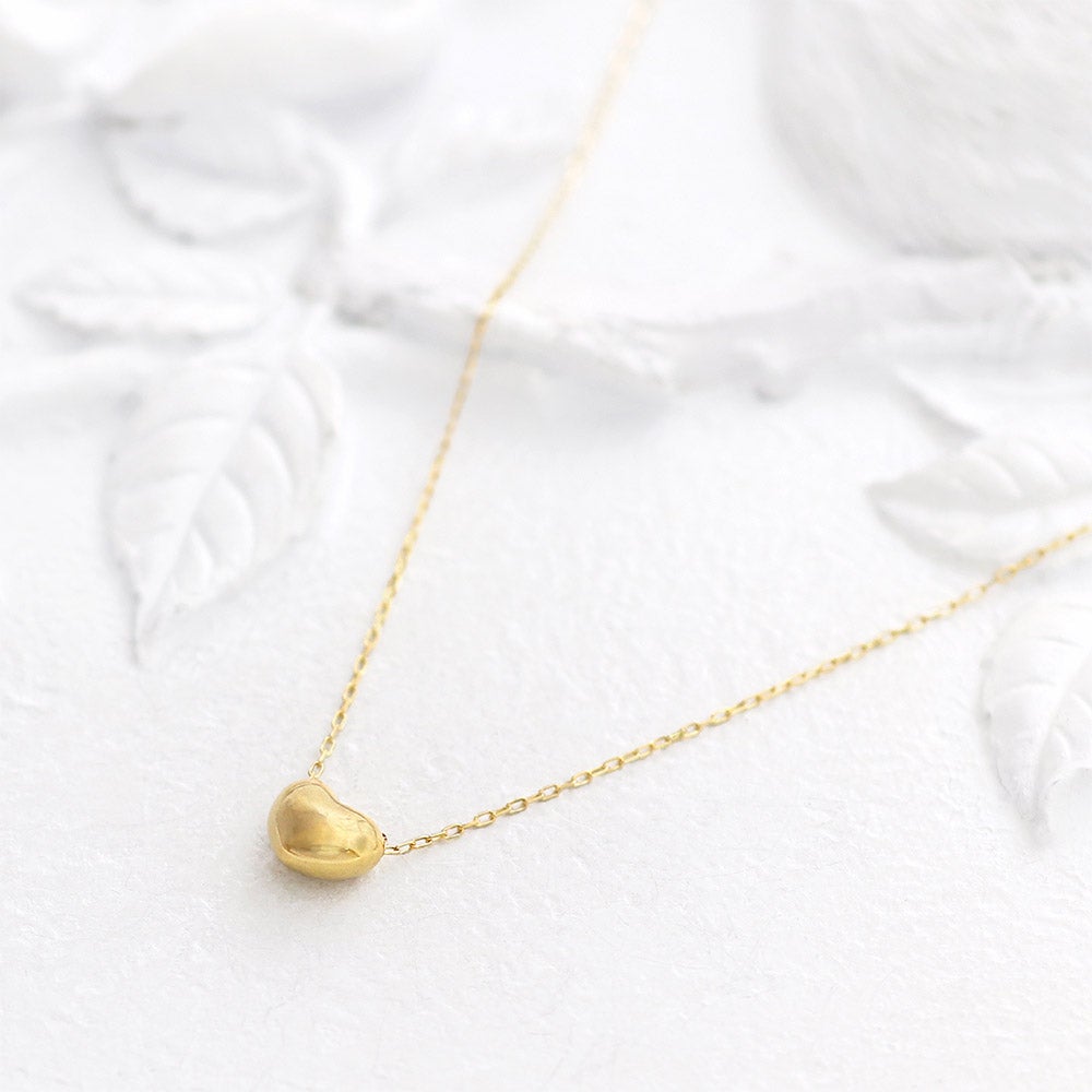 K18YG プチハート ネックレス_12