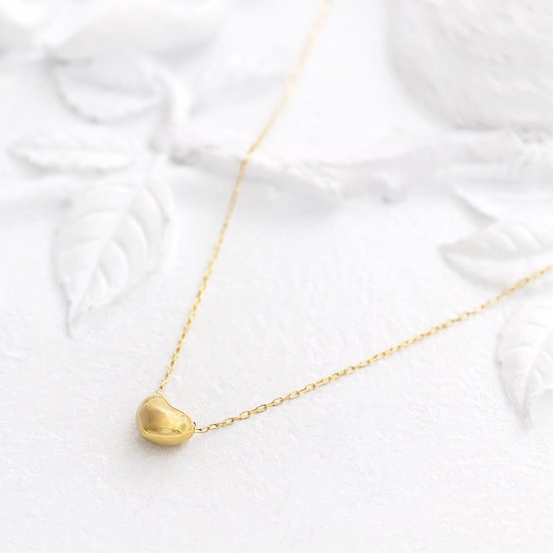 K18YG プチハート ネックレス_12