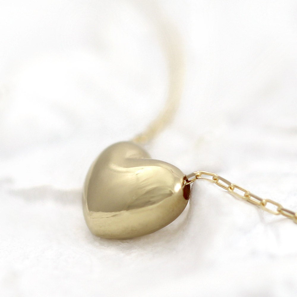 K18YG プチハート ネックレス_13