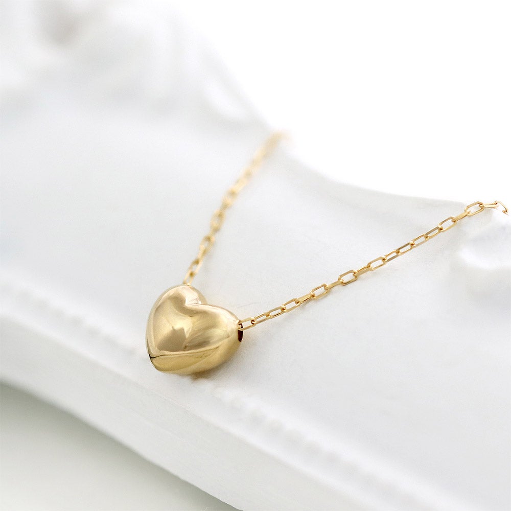 K18YG プチハート ネックレス_14