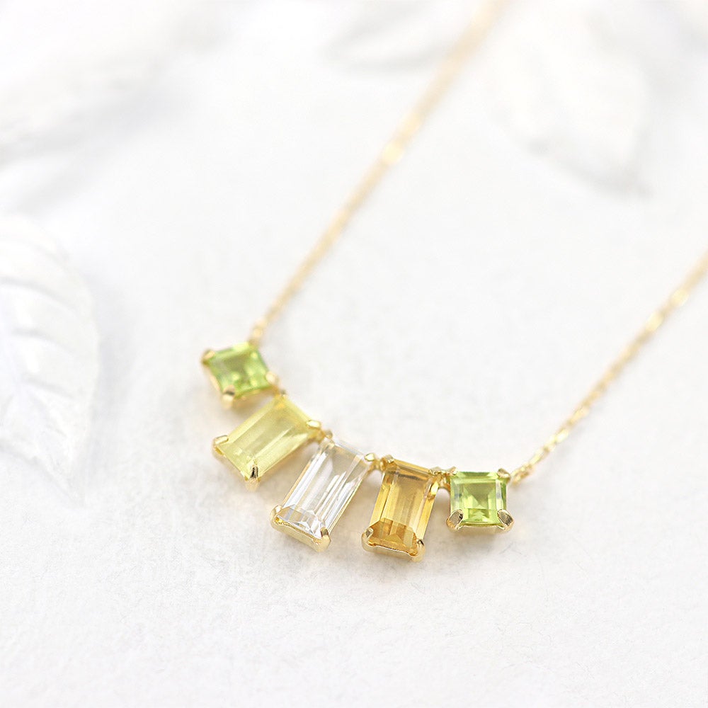 K18YG マルチストーン ネックレス_02