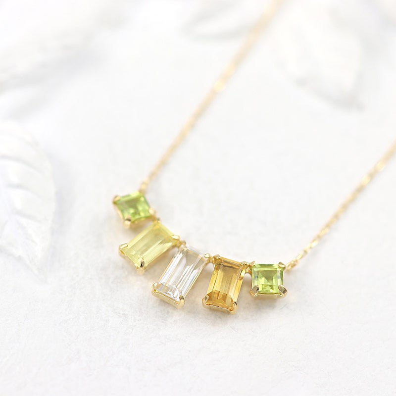 K18YG マルチストーン ネックレス_02