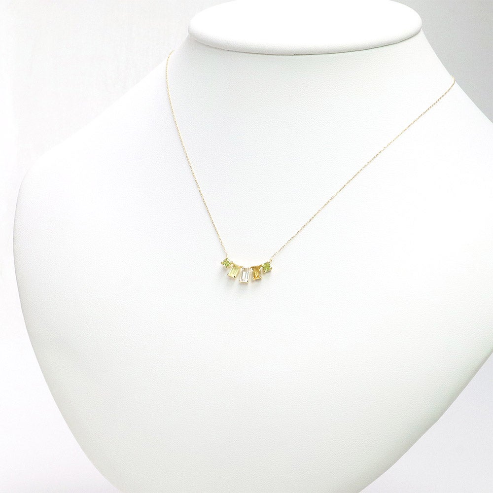 K18YG マルチストーン ネックレス_13